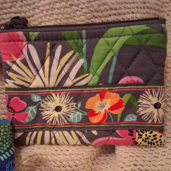 3 Vera Bradley Coin Purses In The Pattern Pirouette,Doodle Daisy,Jazzy Bloom - Picture 4 of 7